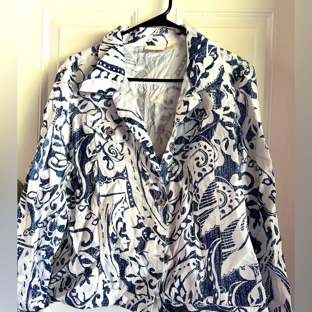 Chico’s printed jacket